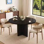Tavolo da pranzo per 4-8 persone, tavolo da pranzo ovale moderno da cucina con prolunghe rimovibili, tavolo da pranzo per sala da pranzo, cucina, soggiorno