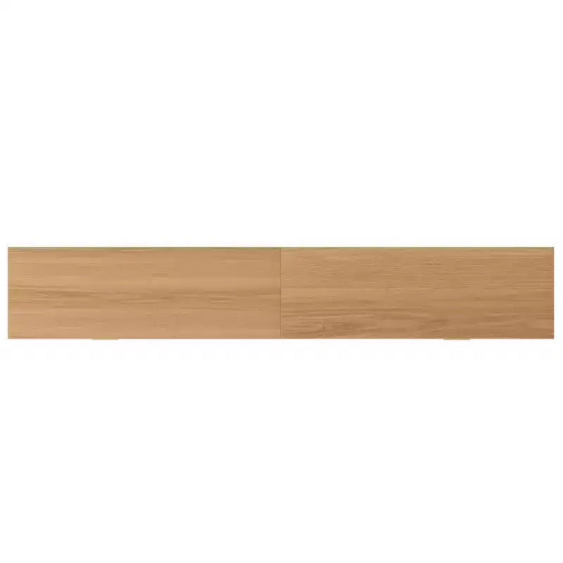 Mobile TV in Rattan ModernLuxe per TV fino a 90'', Consolle Media Modern Farmhouse Mobile TV Centro Intrattenimento con Spazio Contenitore, Naturale