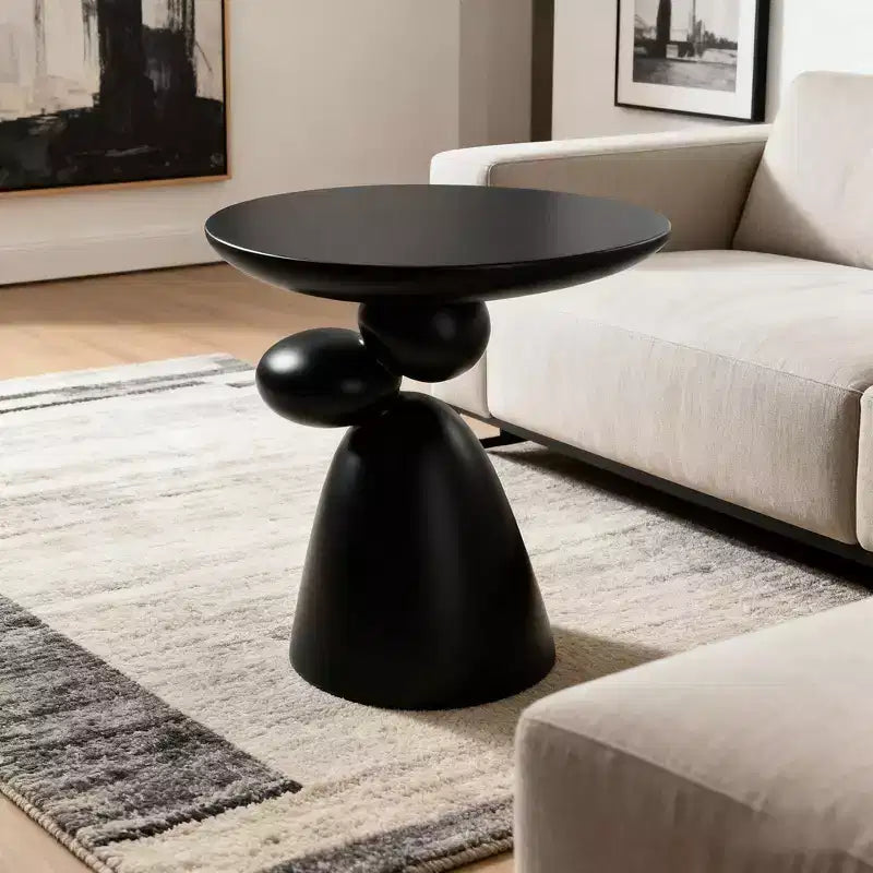 JVNOXK Lucky Stone End Table, Fiberglass Side Table, Modern Minimalist Corner Table, Coffee table with Decoration, Home Decor for Living Room