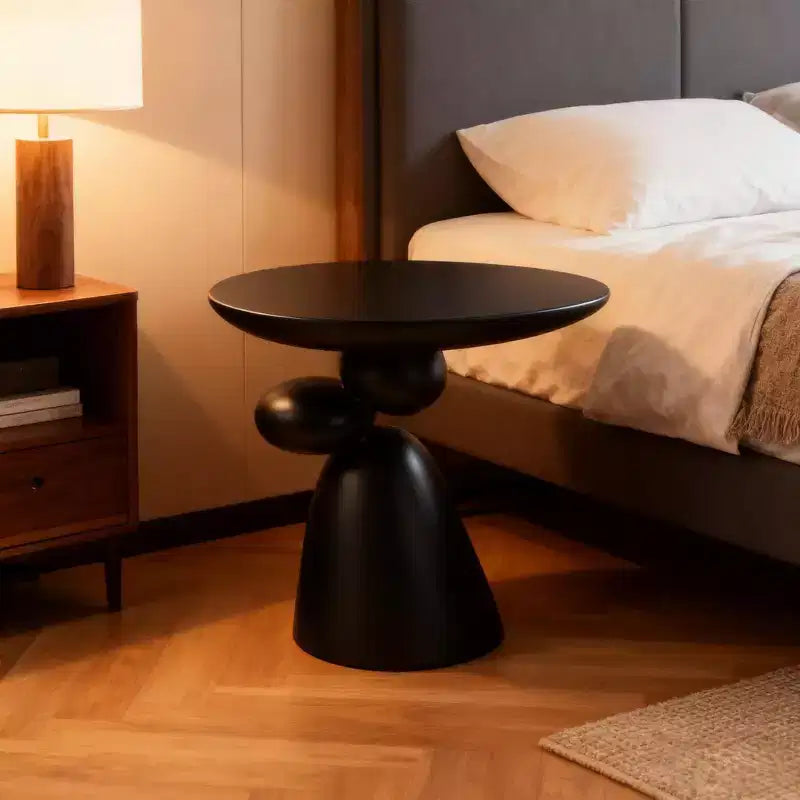 JVNOXK Tavolino in pietra della fortuna, Tavolino laterale in fibra di vetro, Tavolino angolare moderno minimalista, Tavolino da caffè con decorazione, Complemento d'arredo per soggiorno