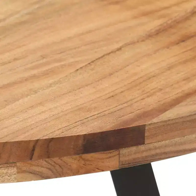 vidaXL Tavolo da Pranzo Rotondo - Stile Industriale