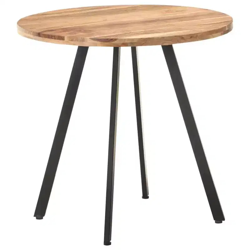 vidaXL Table à Manger Ronde - Style Industriel
