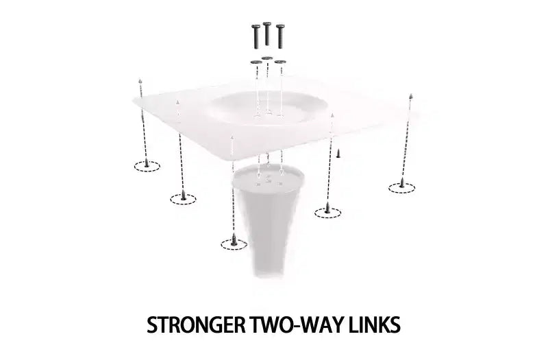 Fun little toys brand Marble Texture Round Table, Dining Table, Modern Dining Table, Kitchen Table, MDF Top and Steel Base Tulip Round Kitchen