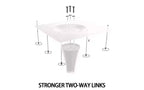 Fun little toys brand Marble Texture Round Table, Dining Table, Modern Dining Table, Kitchen Table, MDF Top and Steel Base Tulip Round Kitchen