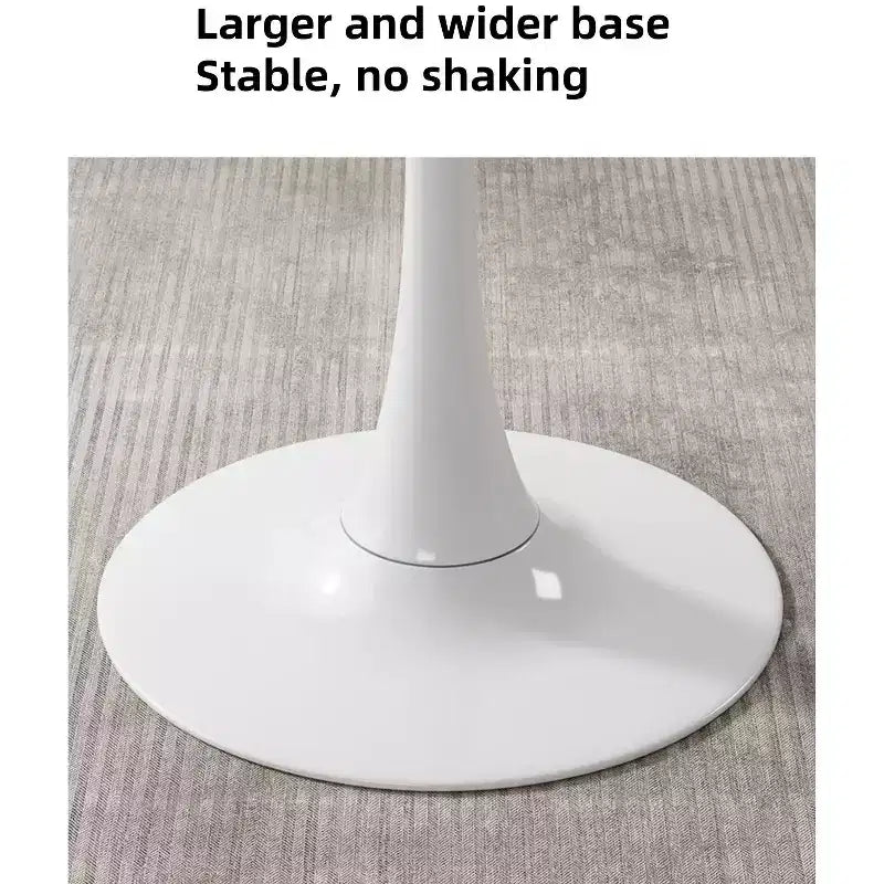 Fun little toys brand Marble Texture Round Table, Dining Table, Modern Dining Table, Kitchen Table, MDF Top and Steel Base Tulip Round Kitchen