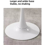 Fun little toys brand Marble Texture Round Table, Dining Table, Modern Dining Table, Kitchen Table, MDF Top and Steel Base Tulip Round Kitchen