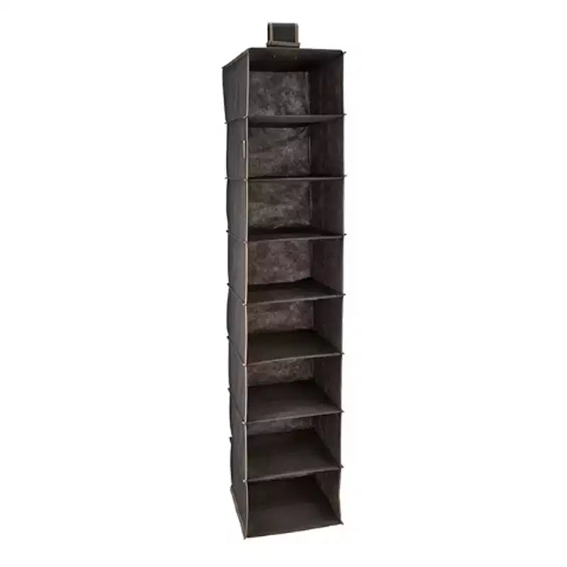 ClosetMaid 3145400 8 Shelf Cubby Wire Frame Hanging Closet Nonwoven Fabric Bedroom Bathroom Kitchen Garage Storage Organizer, Brown