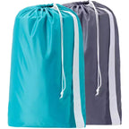 Narwey 2 Pack XL Nylon Laundry Bag with Strap, Large Dirty Garments Organizer