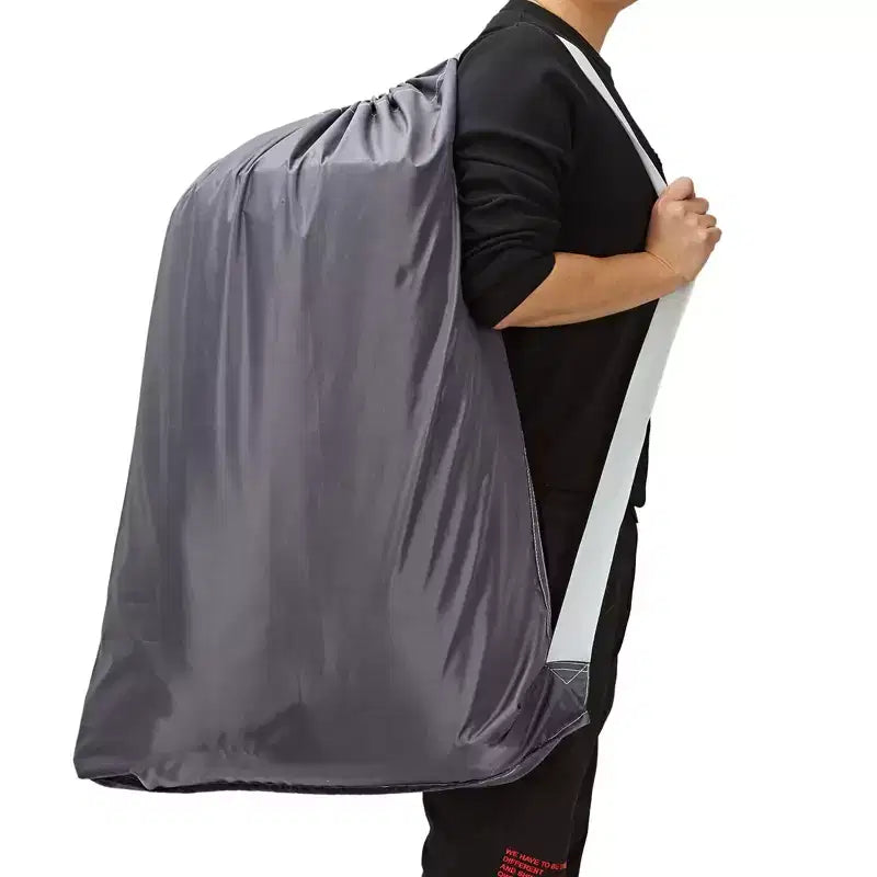 Narwey 2 Pezzi Sacca per Biancheria in Nylon XL con Tracolla, Organizer Grande per Vestiti Sporchi