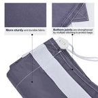 Narwey 2 Pezzi Sacca per Biancheria in Nylon XL con Tracolla, Organizer Grande per Vestiti Sporchi