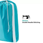 Narwey 2 Pezzi Sacca per Biancheria in Nylon XL con Tracolla, Organizer Grande per Vestiti Sporchi