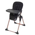 Foldable Baby High Chair, 3-in-1 Portable Infant Feeding Toddler Chair with Double Removable Trays, Adjustable Compact Travel Booster Seat for Kids