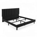 Upholstered Platform Bed with Adjustable Tufted Headboard  Noise-Free Queen Bed Frame, Sturdy Wooden Slats, No Box Spring Needed  Available in Twin