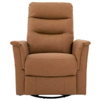 Poltrona reclinabile manuale moderna imbottita in Bouclé, Poltrona reclinabile girevole a dondolo con massaggio e schienale regolabile per soggiorno-Panipeachy