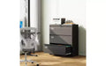 DEXYLLO Metal Lateral File Cabinet with Lock, 3 Drawer Filing Cabinet with Business Card Holder