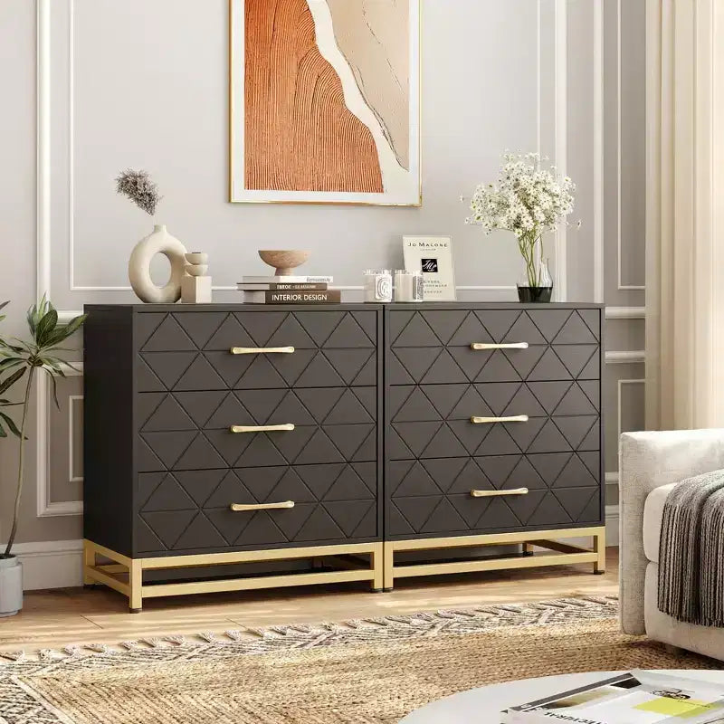 Comò a 3 cassetti per camera da letto e armadio, cassettiera alta e stretta con chiusura ammortizzata e kit antiribaltamento, organizzatore salvaspazio alto 72,9 cm