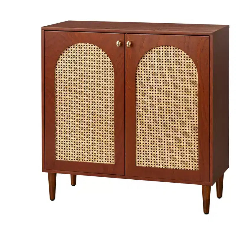 Lifestorey Montello Porte en rotin style Mid-Century