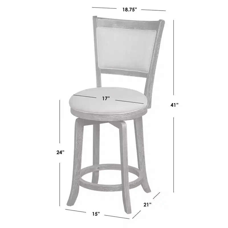Tabouret de bar Buylateral de style campagnard français, hauteur comptoir