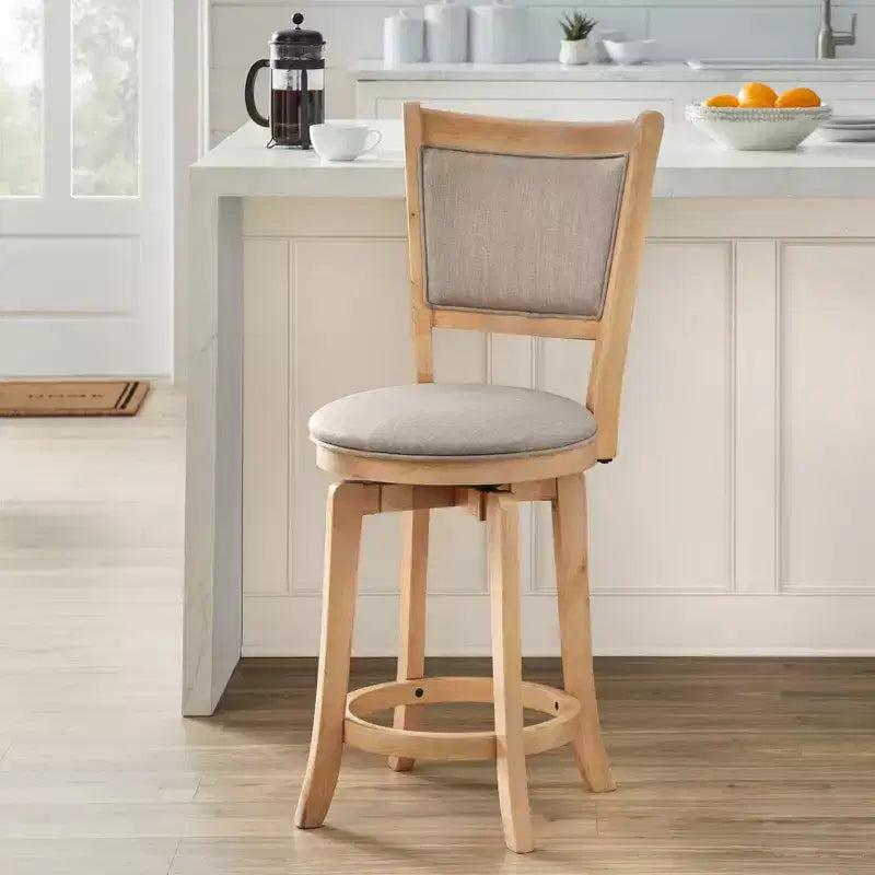 Tabouret de bar Buylateral de style campagnard français, hauteur comptoir