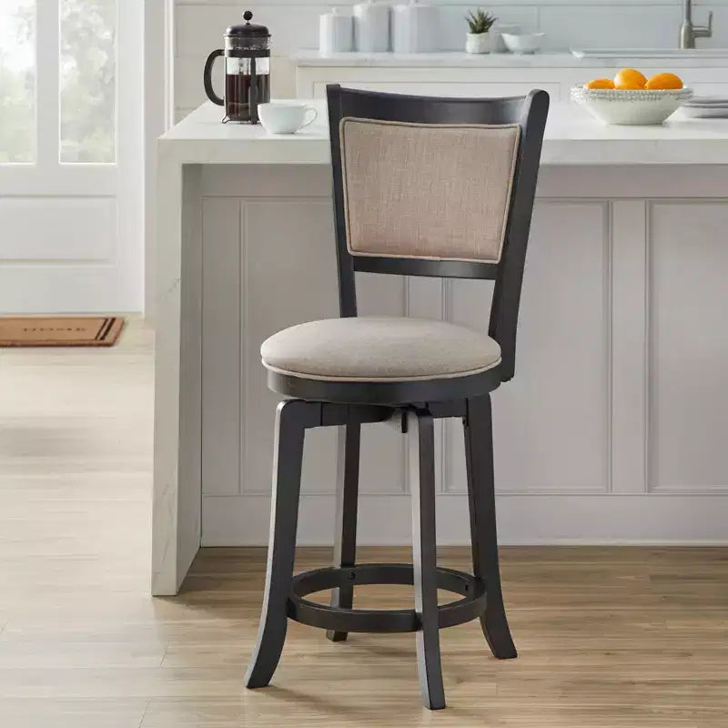 Sgabello da bar Buylateral in stile country francese, altezza bancone
