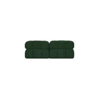 Divano modulare Meridian Furniture Ames in tessuto Bouclé verde