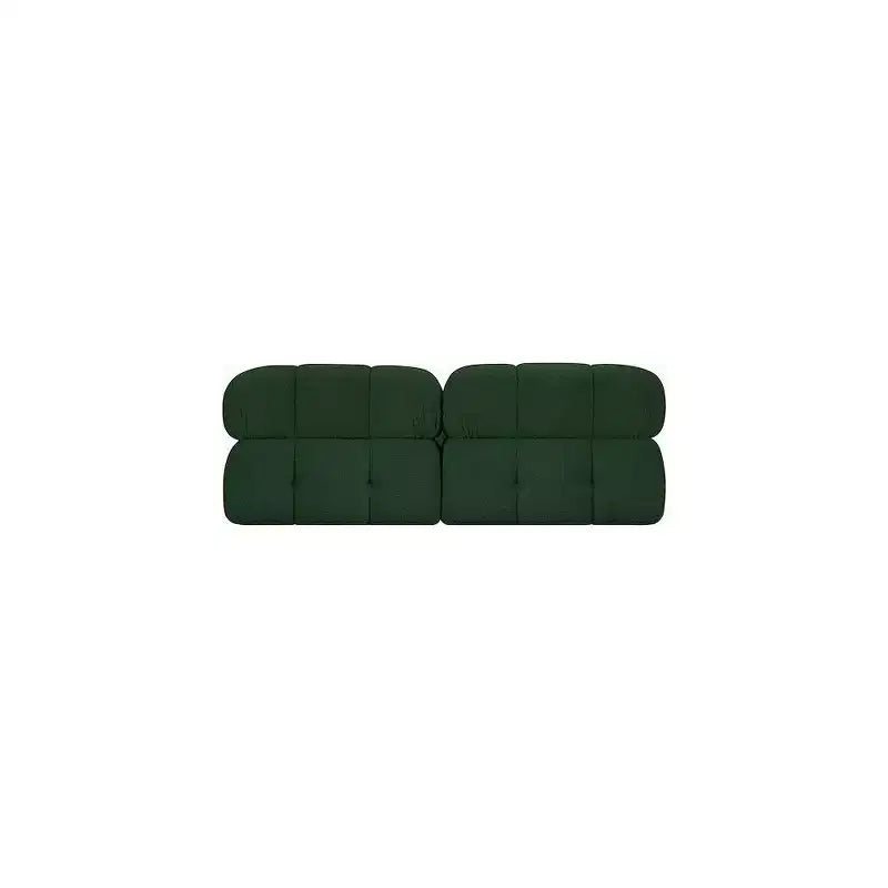 Divano modulare Meridian Furniture Ames in tessuto Bouclé verde