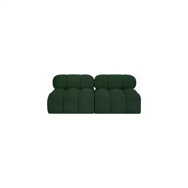 Divano modulare Meridian Furniture Ames in tessuto Bouclé verde