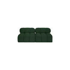Divano modulare Meridian Furniture Ames in tessuto Bouclé verde