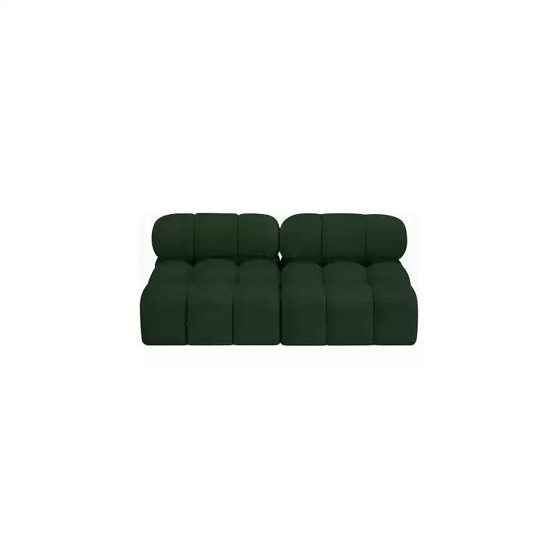 Divano modulare Meridian Furniture Ames in tessuto Bouclé verde