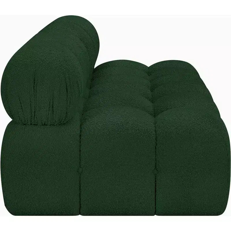 Divano modulare Meridian Furniture Ames in tessuto Bouclé verde