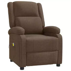 vidaXL Massage Chair Cream Fabric, Metal, Wood Single Massage Chair