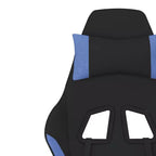 vidaXL Sedia da gaming Nera e crema in tessuto (100% poliestere), Metallo, Legno multistrato