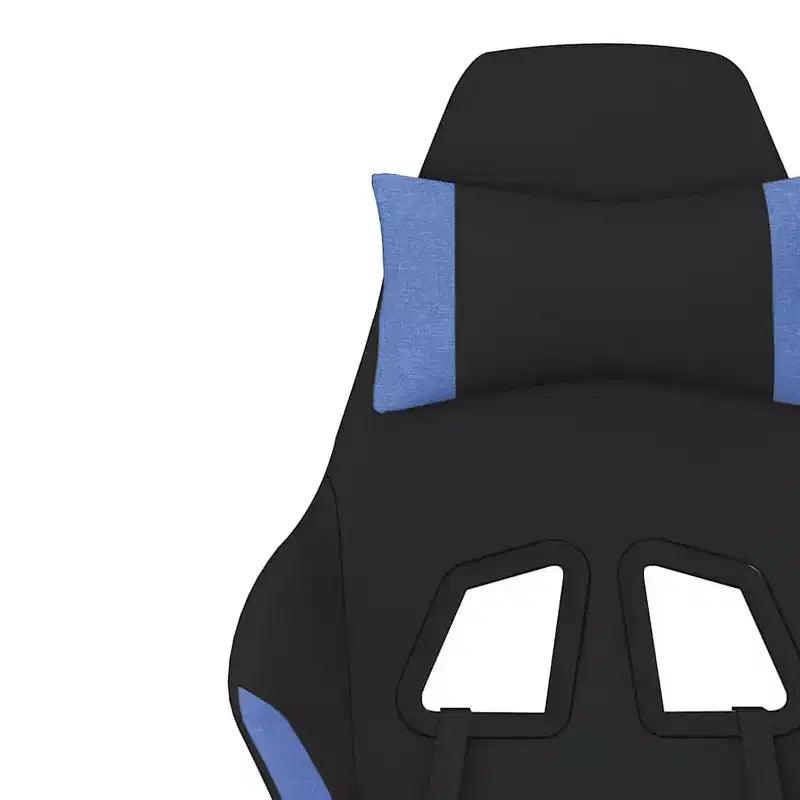vidaXL Sedia da gaming Nera e crema in tessuto (100% poliestere), Metallo, Legno multistrato