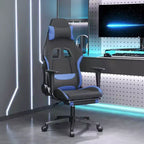vidaXL Sedia da gaming Nera e crema in tessuto (100% poliestere), Metallo, Legno multistrato