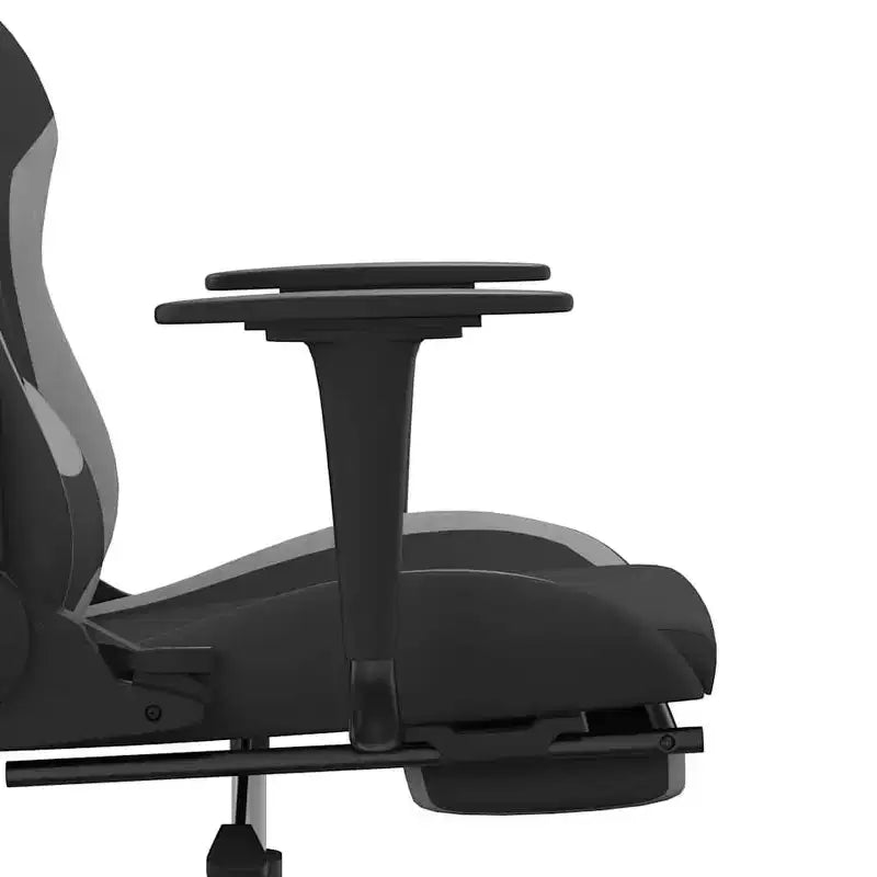 vidaXL Sedia da gaming Nera e crema in tessuto (100% poliestere), Metallo, Legno multistrato
