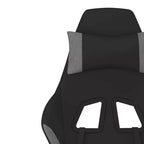 vidaXL Sedia da gaming Nera e crema in tessuto (100% poliestere), Metallo, Legno multistrato