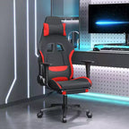 vidaXL Sedia da gaming Nera e crema in tessuto (100% poliestere), Metallo, Legno multistrato