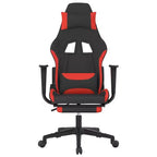 vidaXL Sedia da gaming Nera e crema in tessuto (100% poliestere), Metallo, Legno multistrato