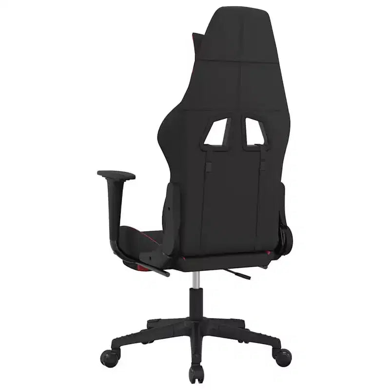 vidaXL Sedia da gaming Nera e crema in tessuto (100% poliestere), Metallo, Legno multistrato