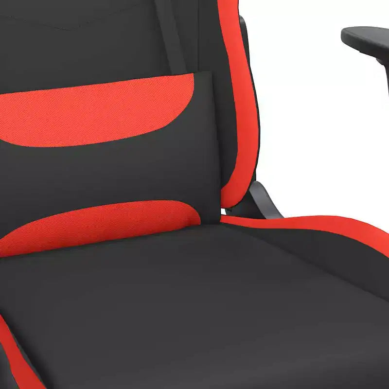 vidaXL Sedia da gaming Nera e crema in tessuto (100% poliestere), Metallo, Legno multistrato