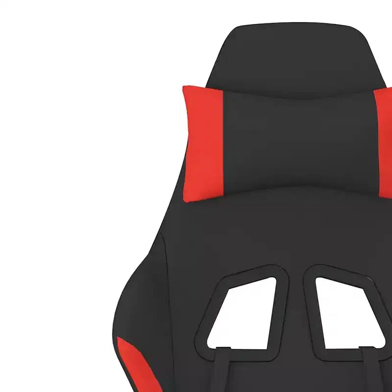 vidaXL Sedia da gaming Nera e crema in tessuto (100% poliestere), Metallo, Legno multistrato
