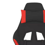 vidaXL Sedia da gaming Nera e crema in tessuto (100% poliestere), Metallo, Legno multistrato