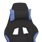 vidaXL Sedia da gaming Nera e crema in tessuto (100% poliestere), Metallo, Legno multistrato