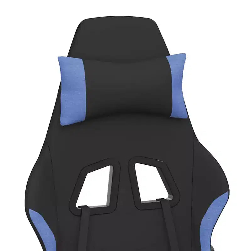 vidaXL Sedia da gaming Nera e crema in tessuto (100% poliestere), Metallo, Legno multistrato