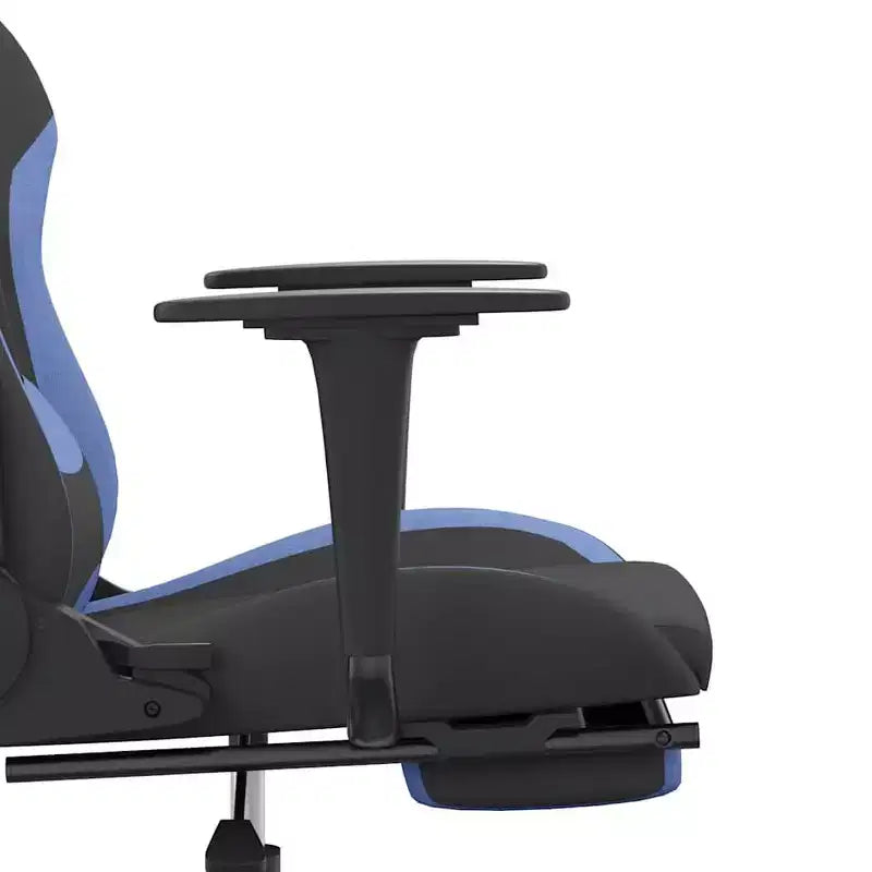 vidaXL Sedia da gaming Nera e crema in tessuto (100% poliestere), Metallo, Legno multistrato