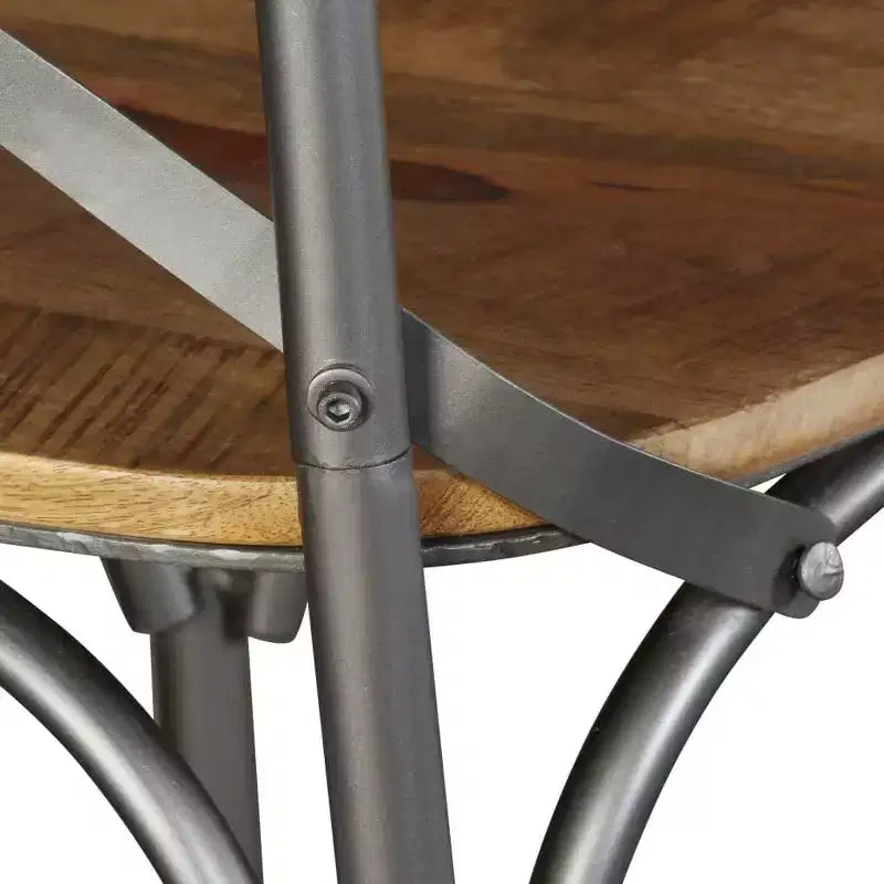 vidaXL Sedie da Pranzo 2 pz Legno Massello di Mango Standard Legno Naturale