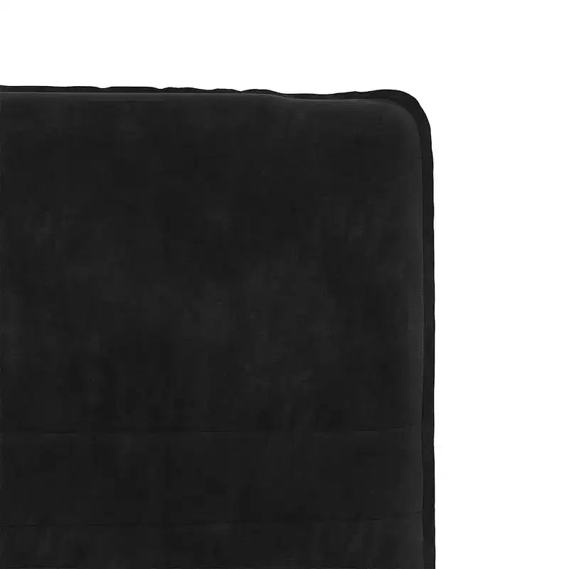 vidaXL Chaise de salle à manger Velours noir (100 % polyester), Contreplaqué, Métal Moyenne