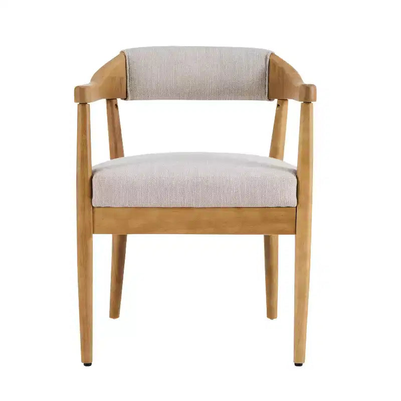 Christopher Knight Home Everett Set da Pranzo Mid-Century Modern 5 Pezzi in Legno con 4 Poltrone Imbottite