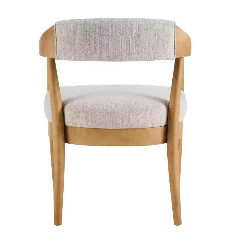 Christopher Knight Home Everett Set da Pranzo Mid-Century Modern 5 Pezzi in Legno con 4 Poltrone Imbottite