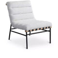 Meridian Furniture Burke Cream Boucle Fabric Chair